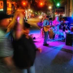 Sancocho Band performing on Division Street