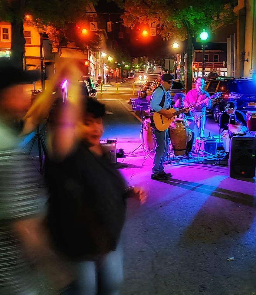 Sancocho Band performing on Division Street