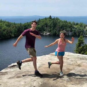 Hudson Valley Swing dancers above Mohonk Mountain House.