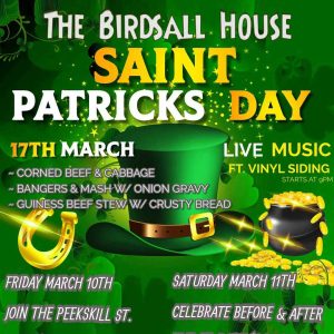 Flyer for Birdsall Saint Patrick's Day