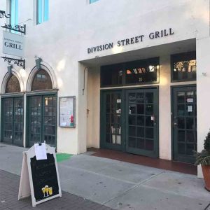 Exterior shot of the Division Street Grill,