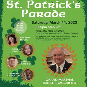 Flyer for the 32nd Peekskill St. Patrick's Parade
