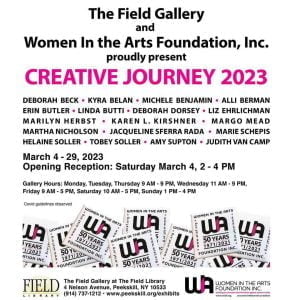 Flyer for Women in Arts Creative Journey