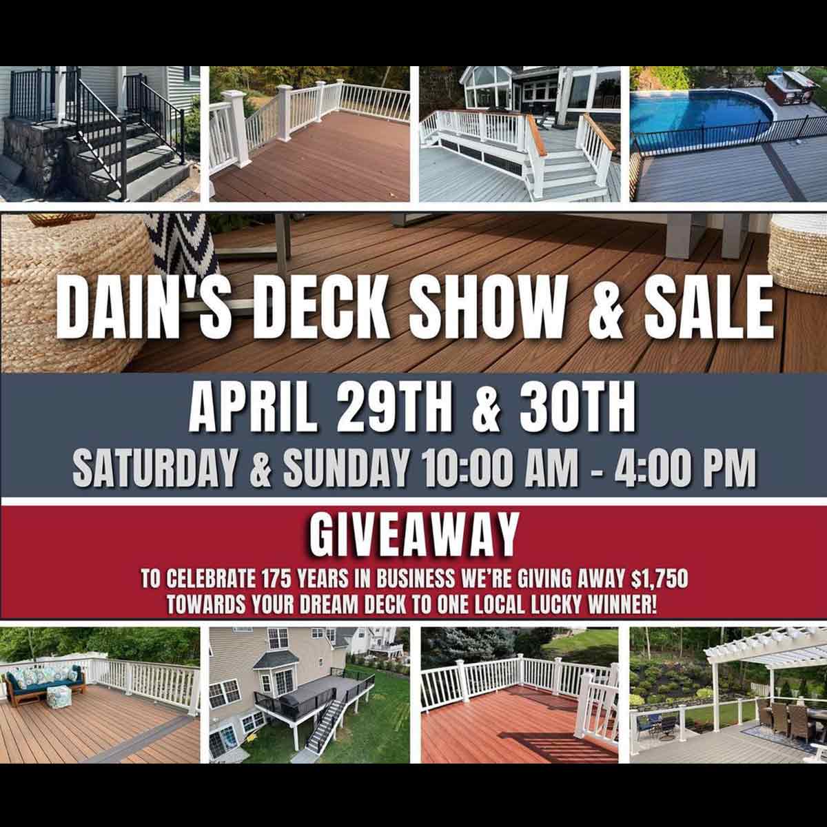 Dain's Deck Show flyer