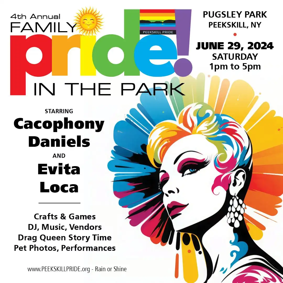 Flier for Pride in The Park 2024