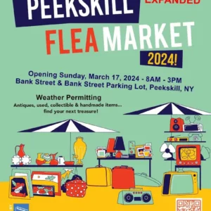 Flyer for Peekskill Flea Market 2024