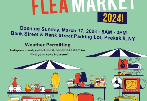 Flyer for Peekskill Flea Market 2024