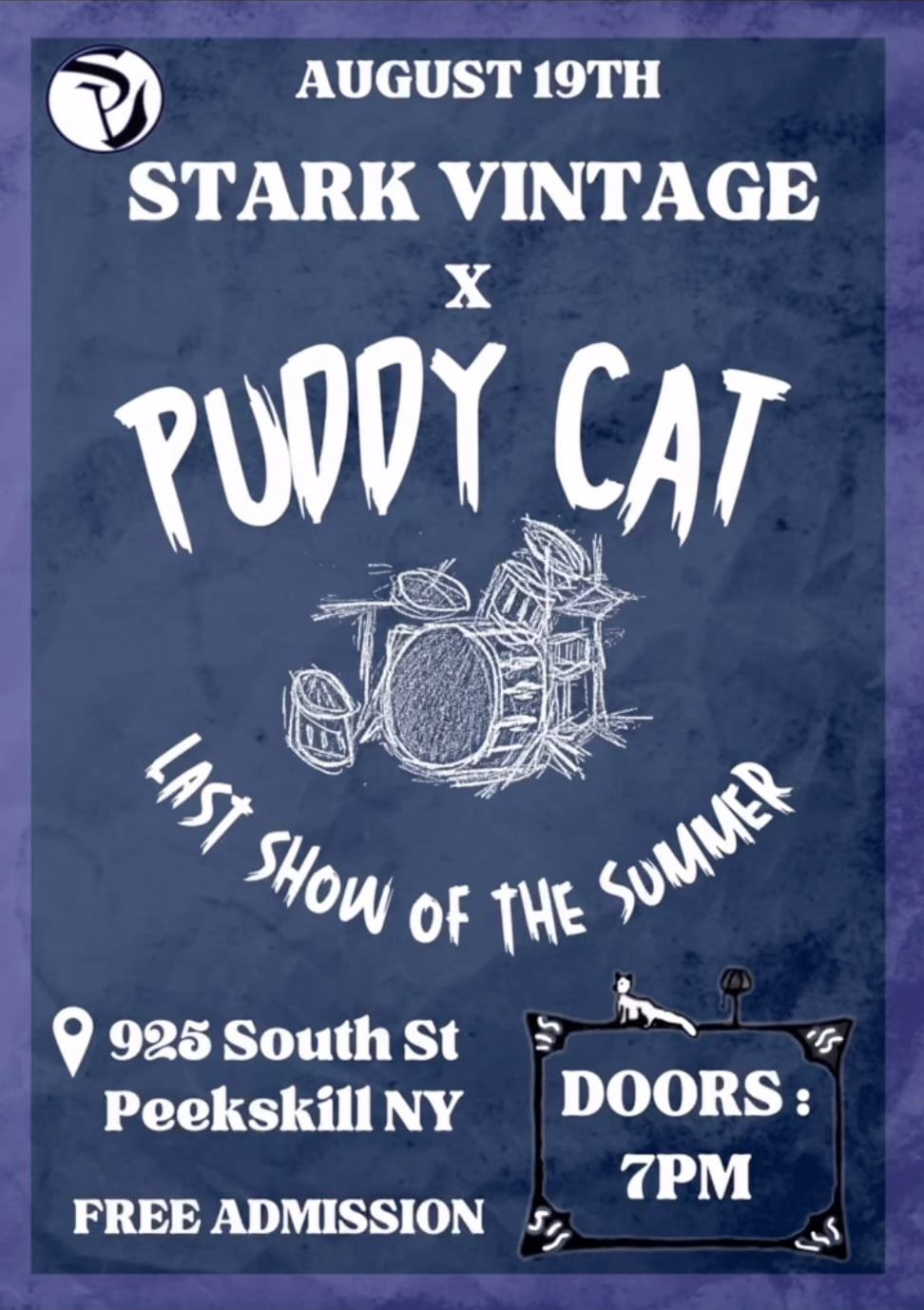 Flier for Stark Vintage x Puddy Cat