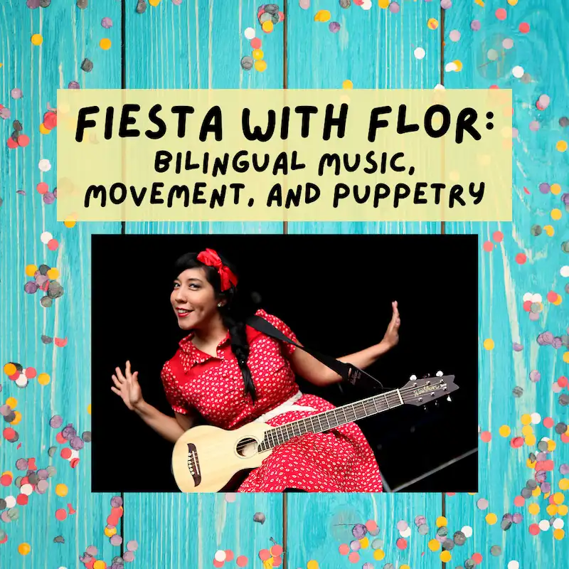 Flier for Fiesta With Flor at The Field Library