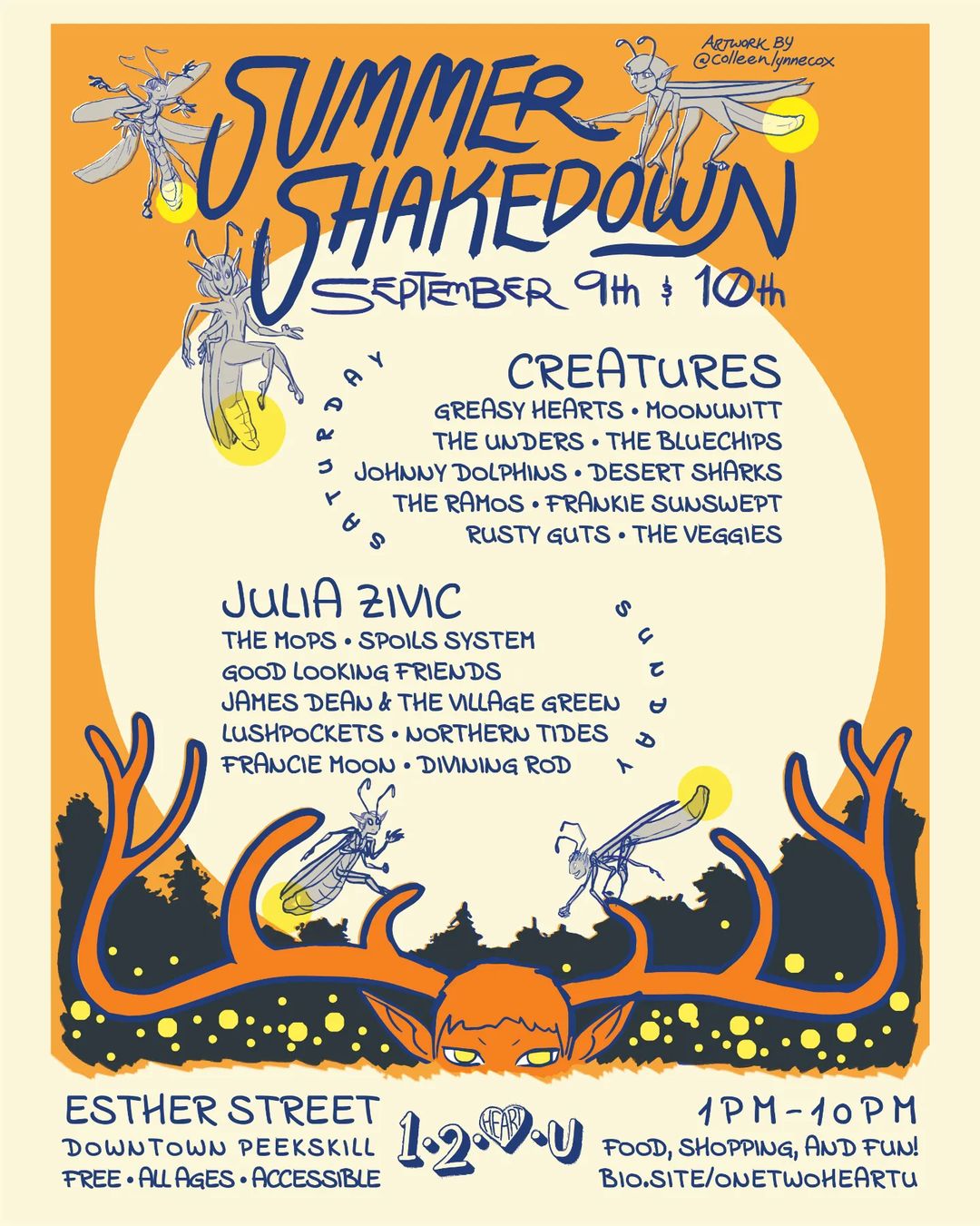 Flier for Summer Shakedown at Esther Place