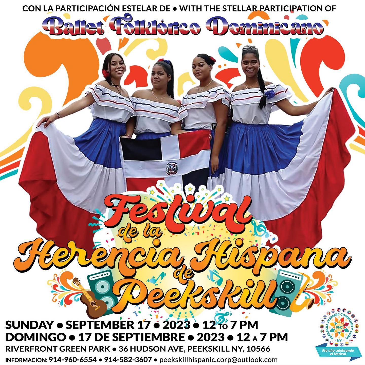 Flier for the Peekskill Hispanic Heritage Festival