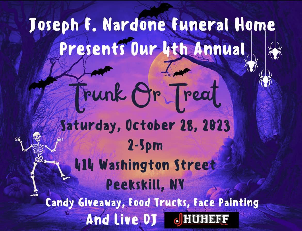 Flier for Nardone Funeral Home Trunk Or Treat