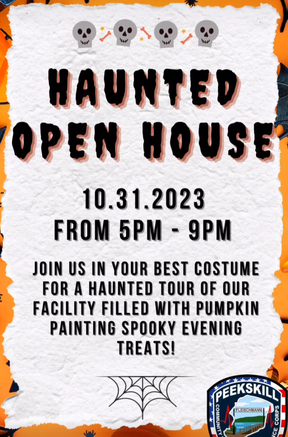 Flier for PCVAC Haunted Open House