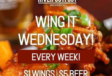 Flier for Wing it Wednesday at River Outpost