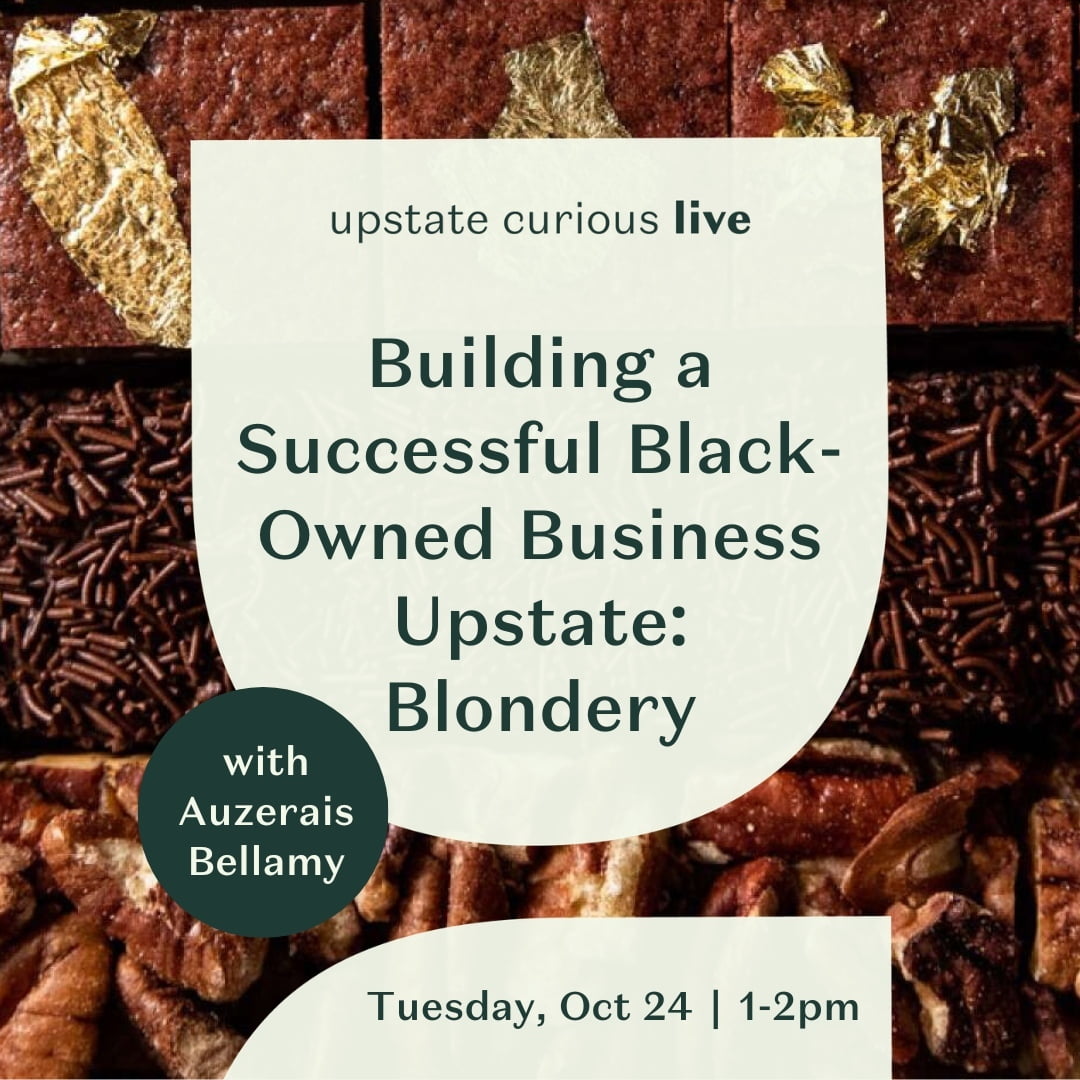 Flier for Upstate Curious Live: Blondery