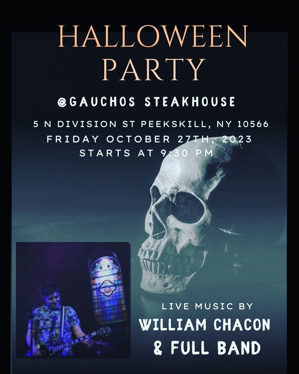 Flier for Halloween Party at Gauchos Steakhouse