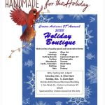Flier for Handmade for the Holiday by Croton Artisans