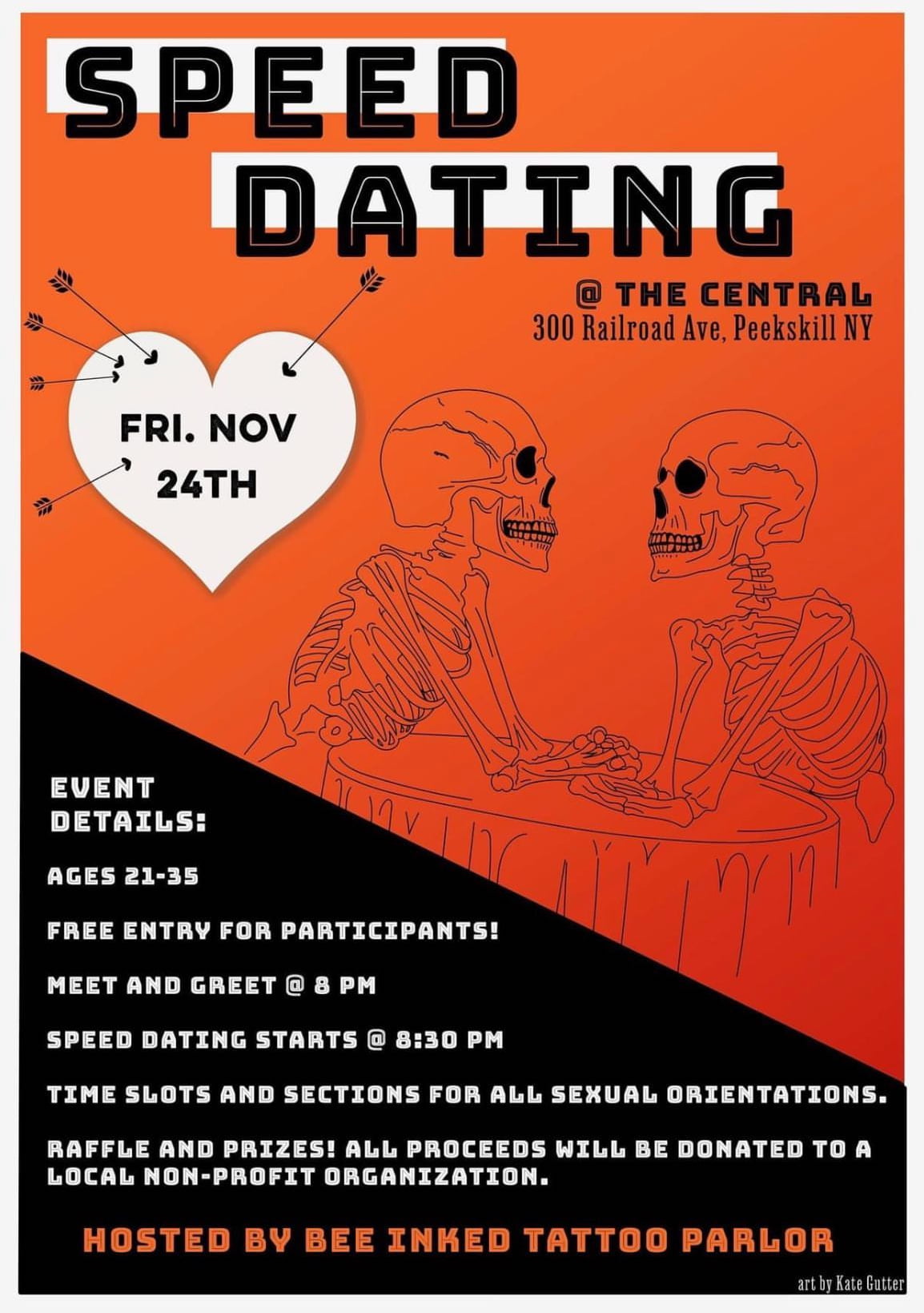 Flier for Speed Dating at The Central