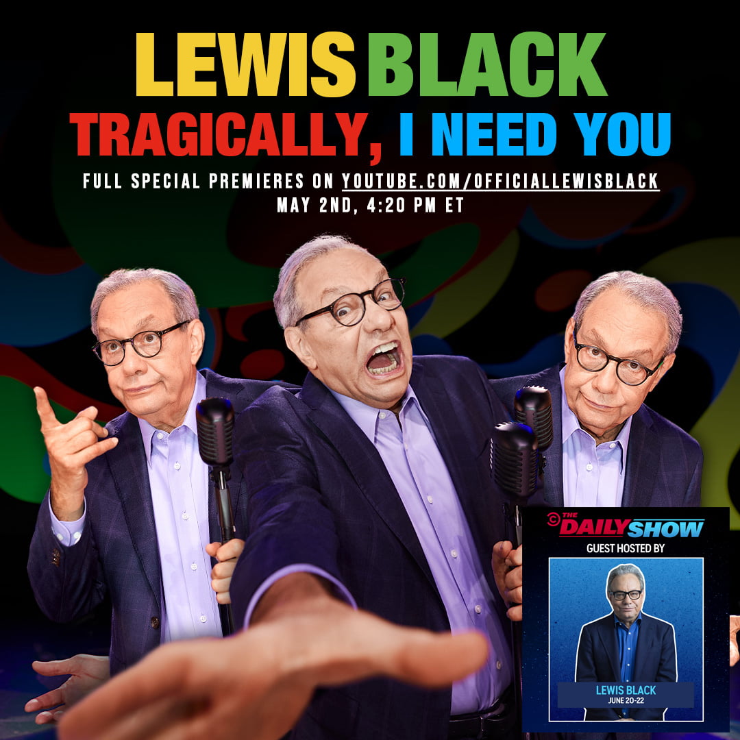 Flyer for Lewis Black Comedy Special