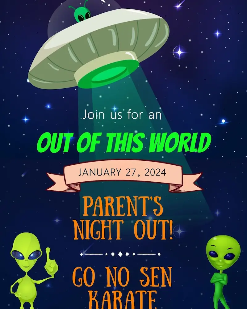 Flier for Go No Sen Parent's Night Out