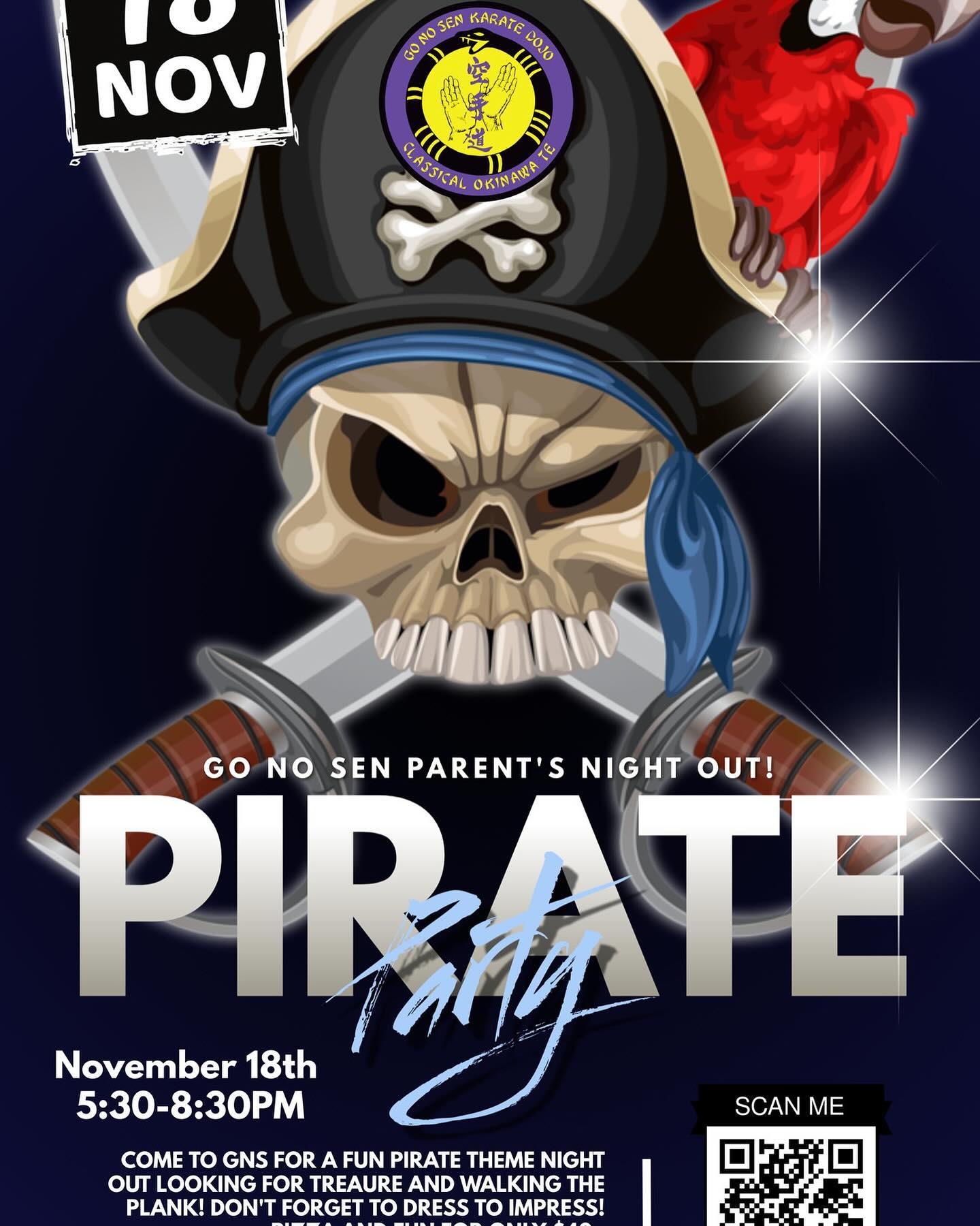 Flyer for Go No Sen Pirate Party