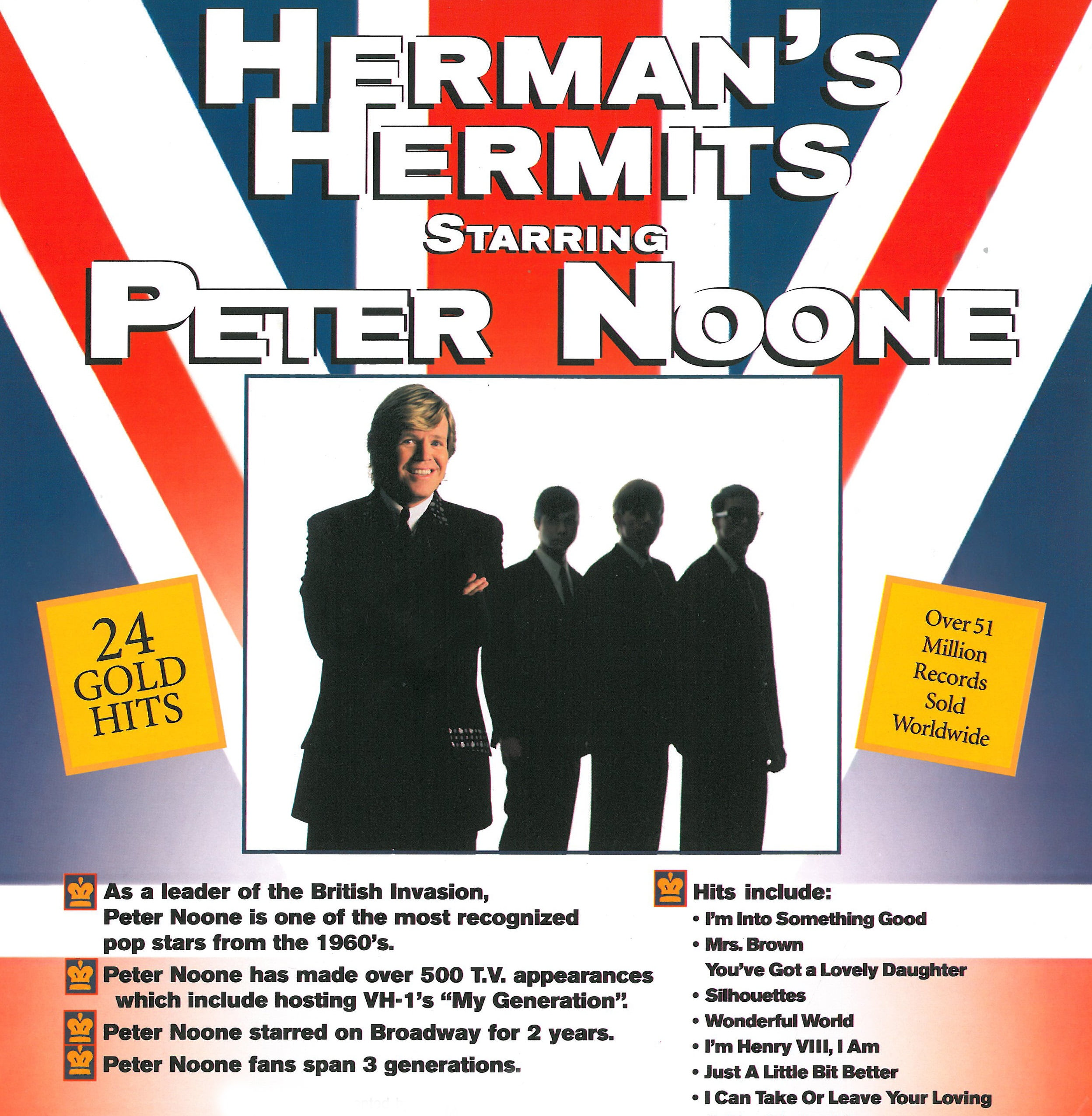 Flyer for Herman's Hermits starring Peter Noone