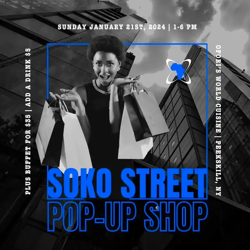 Flier for Soko Street Pop-Up Shop