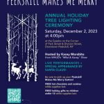 Flyer for Peekskill Holiday Tree Lighting