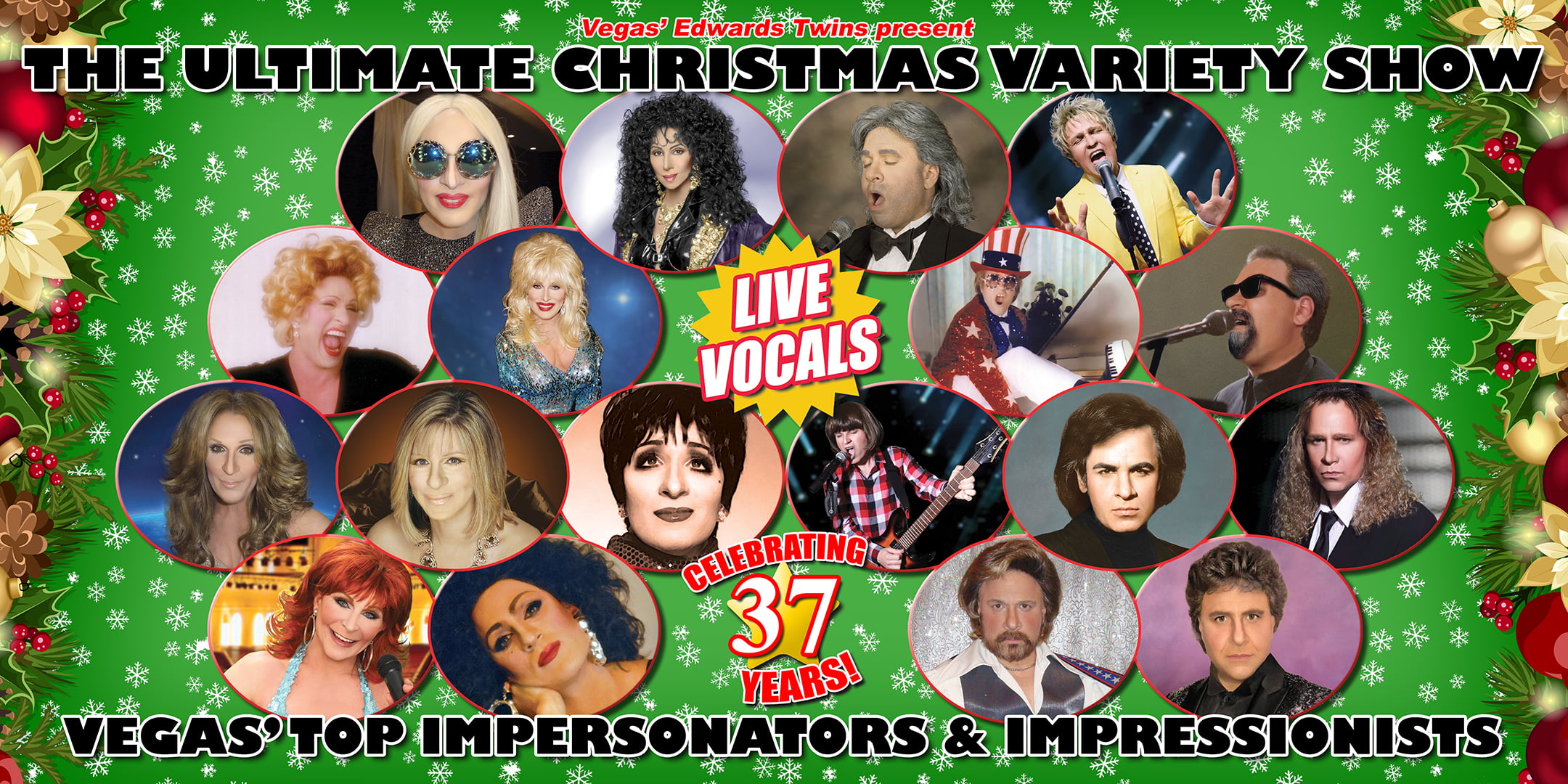 Flier for The Ultimate Christmas Variety Show