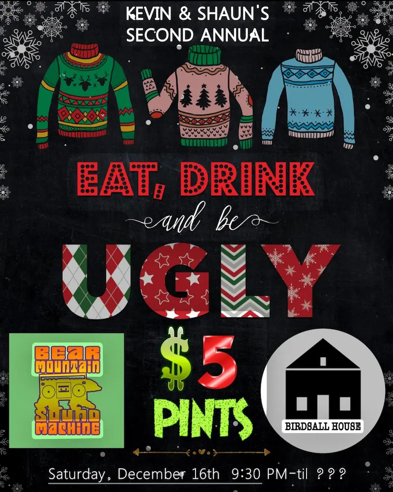 Flier for Eat, Drink, & Be Ugly