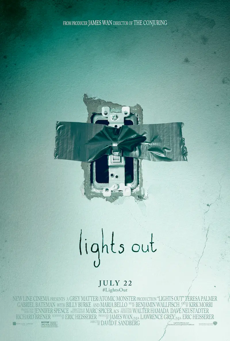Poster for the 2016 film Lights Out