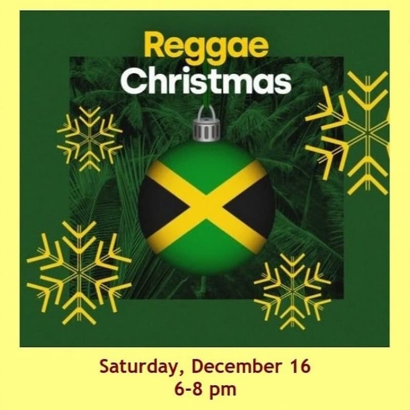 Flier for Reggae Christmas at BeanRunner