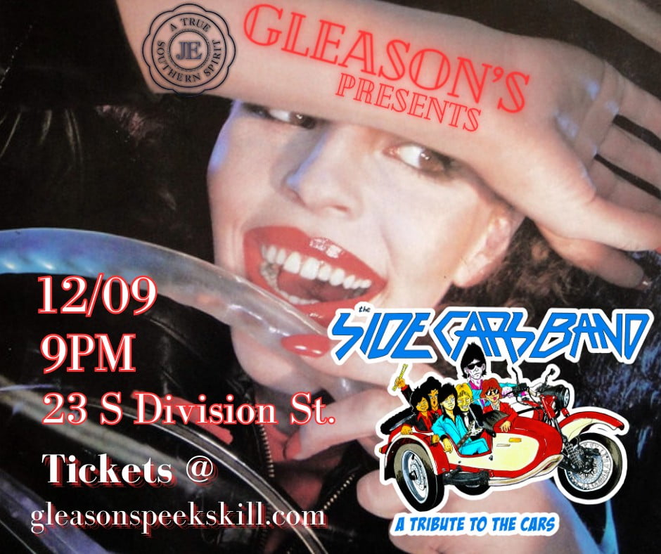 Flier for The Side Cars Band at Gleason's
