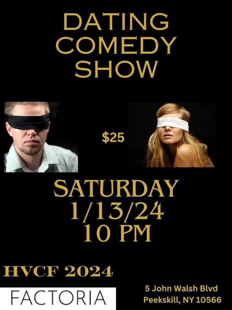 Flier for Comedy Dating Show at Factoria