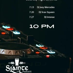 Flier for Slainte Night DJ Series