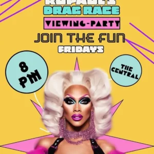 Flier for RuPaul's Drag Race Viewing Party