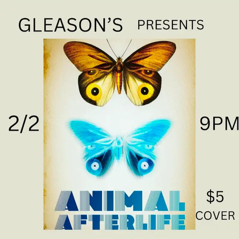 Flier for Animal Afterlife at Gleason's