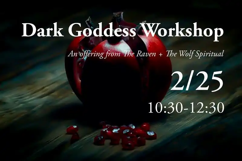 Flier for Dark Goddess Workshop