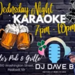 Flier for Kyle's Karaoke Night every Wednesday