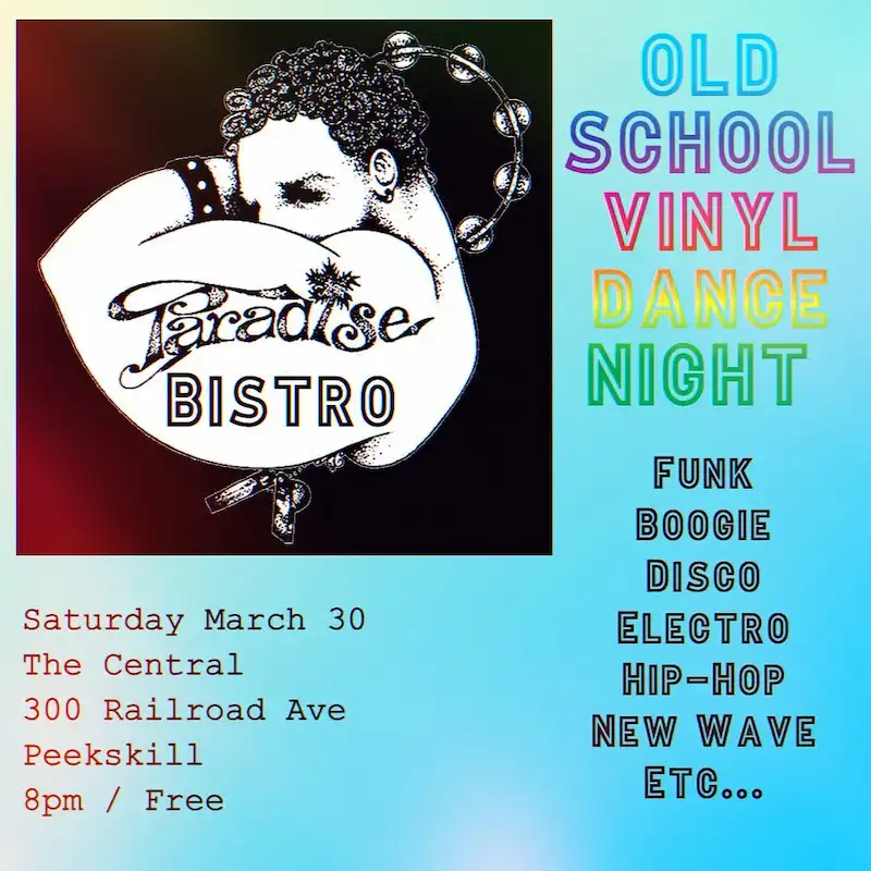 Flier for Old School Vinyl Night at The Central