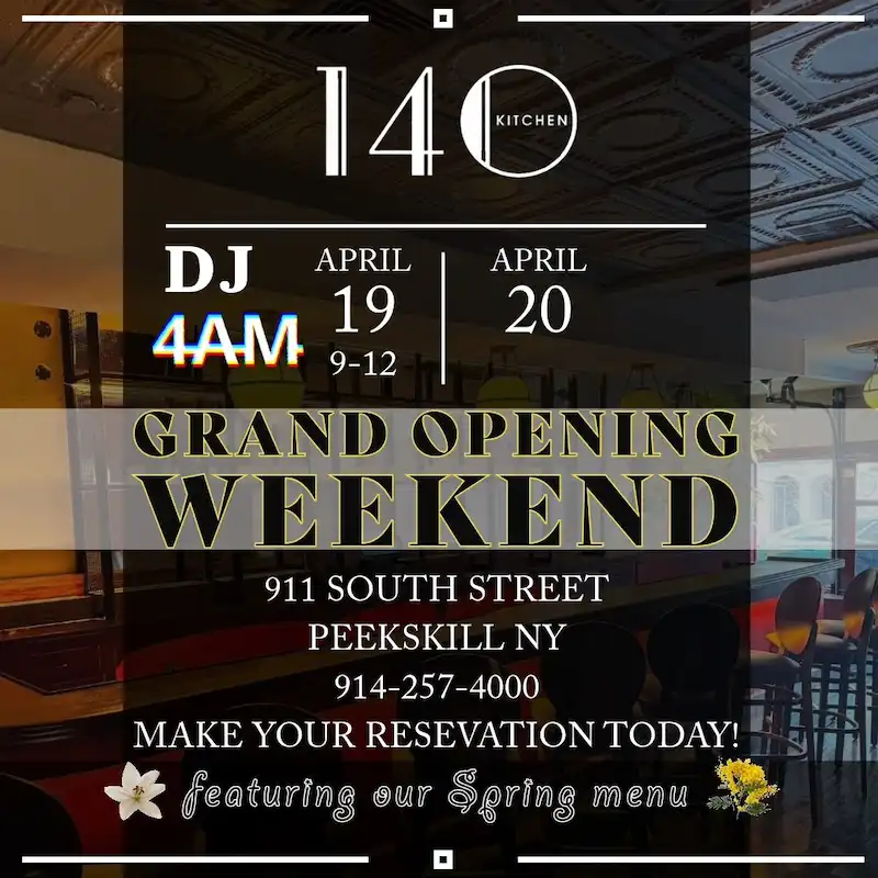 Flier for 140 Kitchen Grand Opening