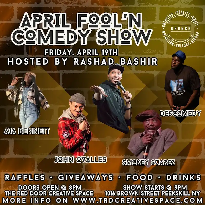 Flier for April Fool N' Comedy Show