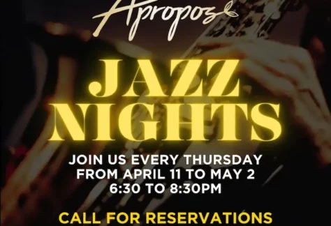 Flier for Apropos Jazz Nights