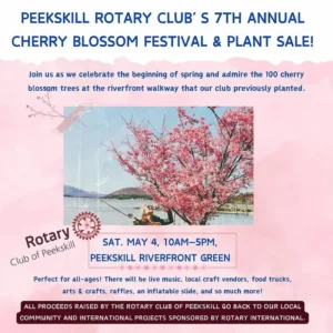 Flier for the Peekskill Cherry Blossom Festival