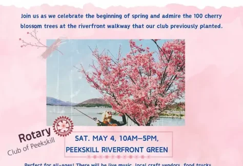 Flier for the Peekskill Cherry Blossom Festival