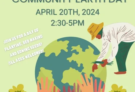 Flier for Community Earth Day at Peekskill Regeneration Farm