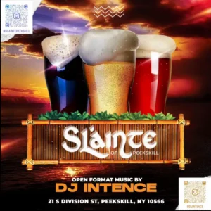 Flier for DJ Intence at Slainte