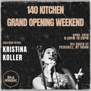 Flier for Kristina Koller at 140 Kitchen