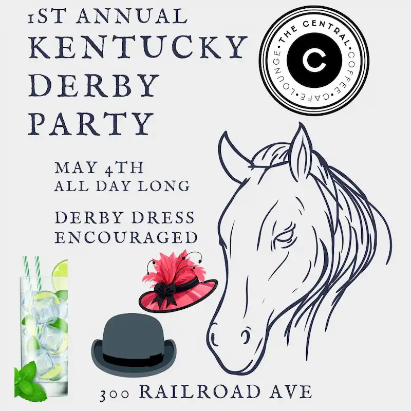 Flier for 1st Annual Kentucky Derby Party at The Central