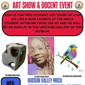 Flier for PCSD Art Show & Docent Event